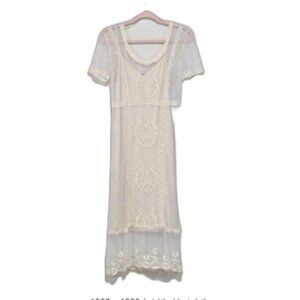 ZARA SIZE SMALL VICTORIAN TULLE EMBROIDERED DRESS